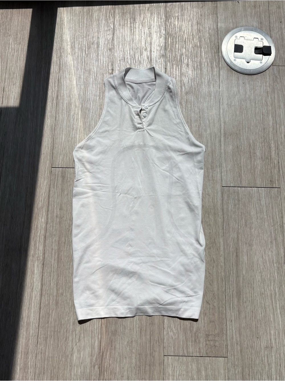Lululemon Sleeveless Henley Tank Top - White